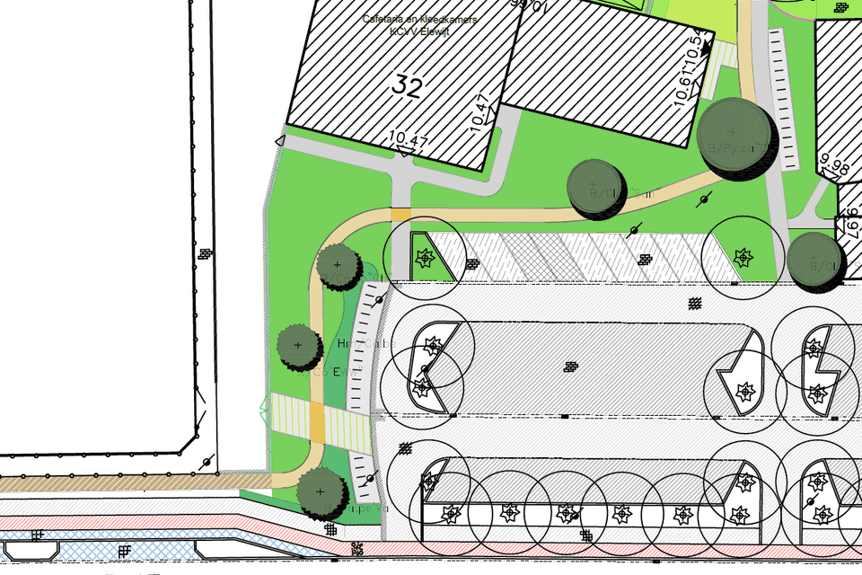 Geplande werken Van Innis-site - Parking